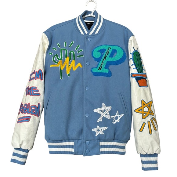 PacSun Other - PacSun Varsity Bomber Jacket I'm the Problem Men's Small Collegiate Letterman